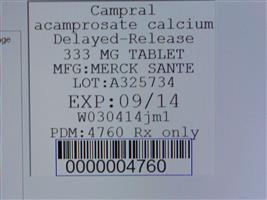 Campral Acamprosate Calcium